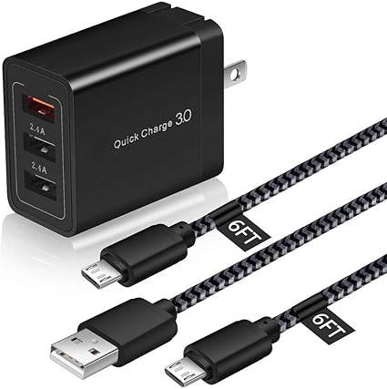 Amazon Com Keaio Cargador De Pared Usb Certificado Ul 2 1a 5v