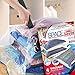 4 Pack Variety Vacuum Storage Bags for Comforters, Blankets & Clothes – Vacuum Sealed Compression Bags with Hand Pump – Space Saver Storage Bags for Bedding, Moving, Travel & Organization (2L & 2XL)