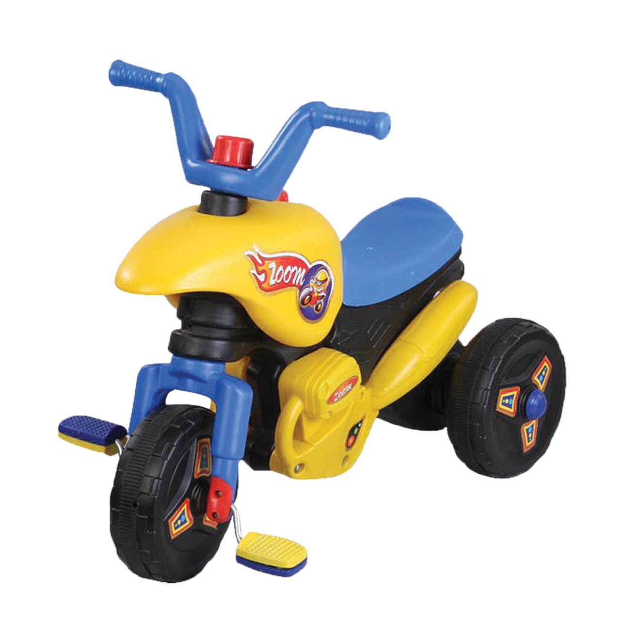 red and yellow trike