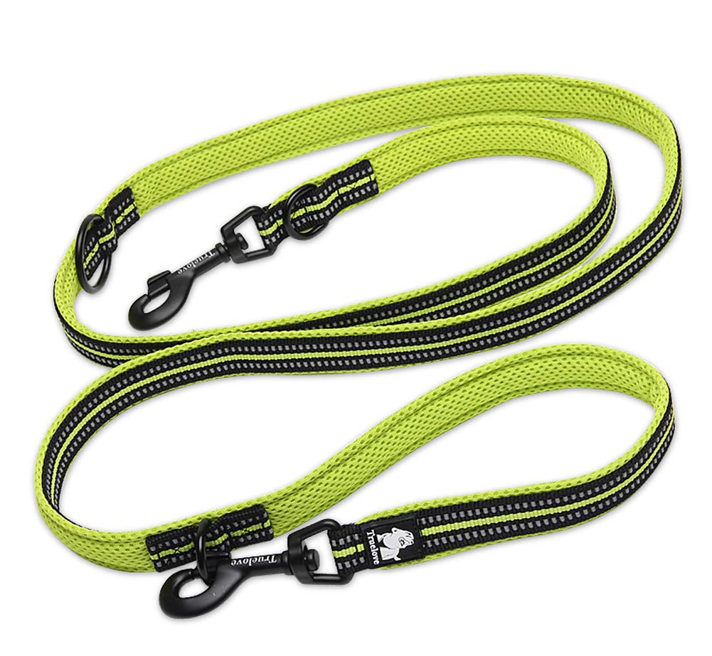 Double Dog Dual Two Double Leash for Small Medium Large Dogs Hands Free Leashes 200*1.5cm, Rose