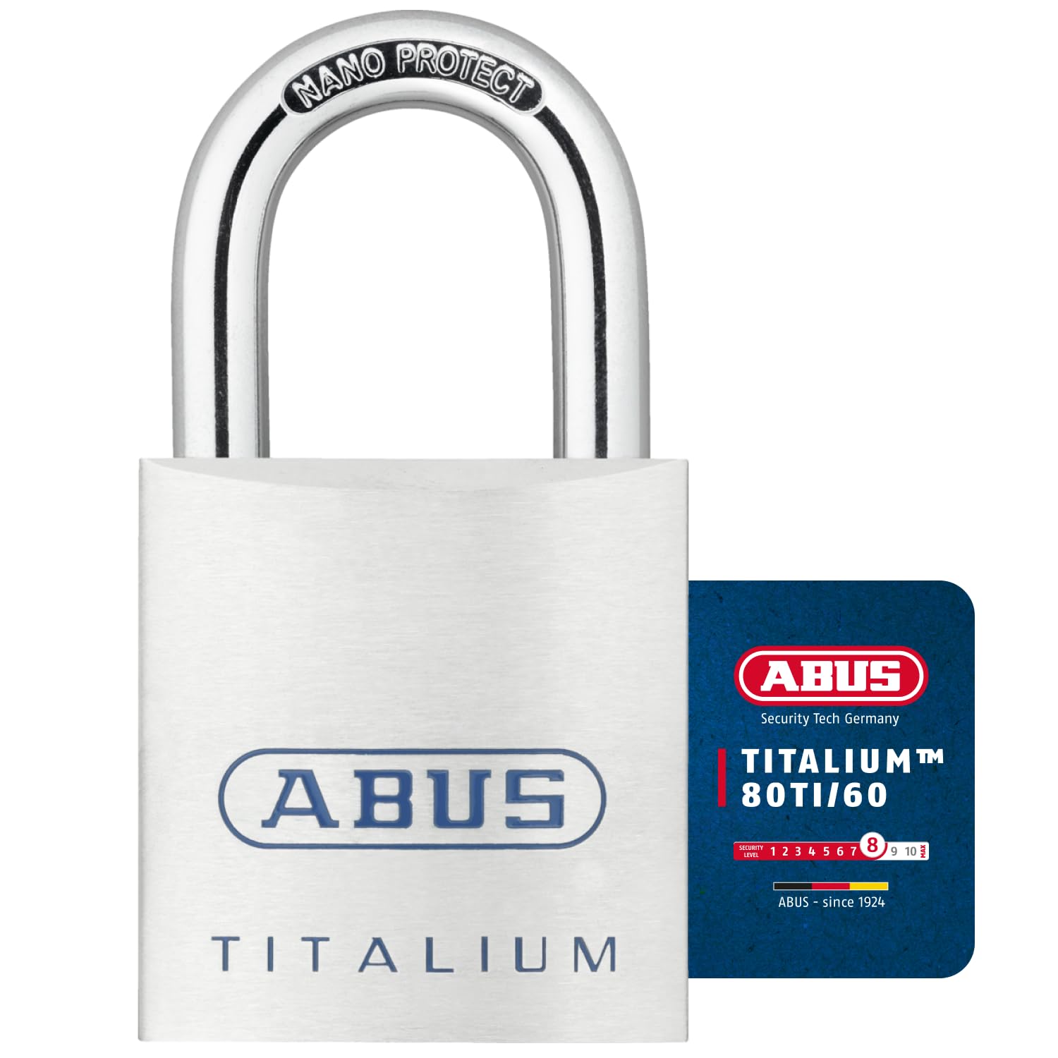 ABUS Titalium Padlock 80TI/60 KA 8012, 26946