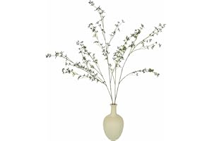 Artificial Greenery Plants Stems 46“ Long Artificial Plant Leaves Fake Ficus Branches Faux Twig Plastic Leaf Shrubs Branch Pl
