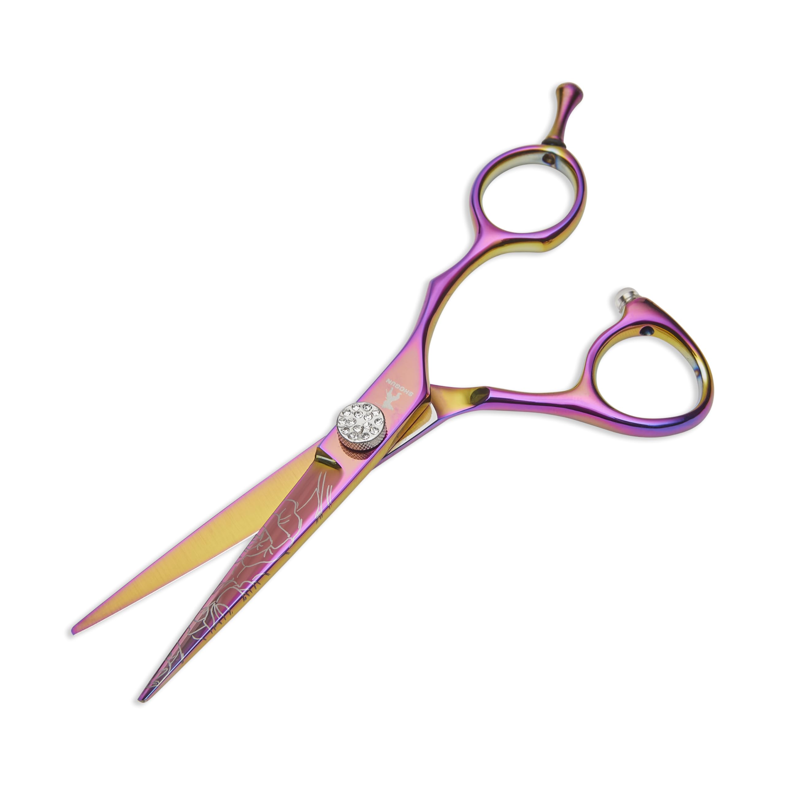 Shogun Rosa Japanese 440C Steel Hairdressing Scissors - Professional Barber Salon Shear for Hairdressers, Barbers, and Salon Use