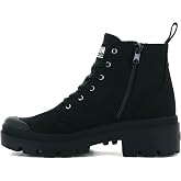 Palladium Women's Pallabase Twill Canvas Combat Ankle Boots