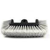 CARCAREZ 12" Car Wash Brush with Soft Bristle for Auto RV Truck Boat Camper Exterior Washing Cleaning, Grey