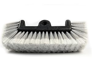 CARCAREZ 12" Car Wash Brush with Soft Bristle for Auto RV Truck Boat Camper Exterior Washing Cleaning, Grey