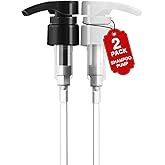 2pcs Shampoo Pump for 33.8 oz Bottle,Black &amp; White Liter Shampoo Dispenser | Fits 1.1 inch Opening, Salon Bottles, Replacement Pump Top, For Shampoo and Conditioner, Hair Product, Body Wash, Lotion