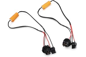 Dromedary 2 pcs 7440 50W 6 Ohm Error Free Load Resistor LED Warning Light Decoder Harness