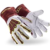 HexArmor High-Heat Resistance HeatArmor Gloves| Impact Protection | A9 Level Cut-Resistant | Welding Work Glove
