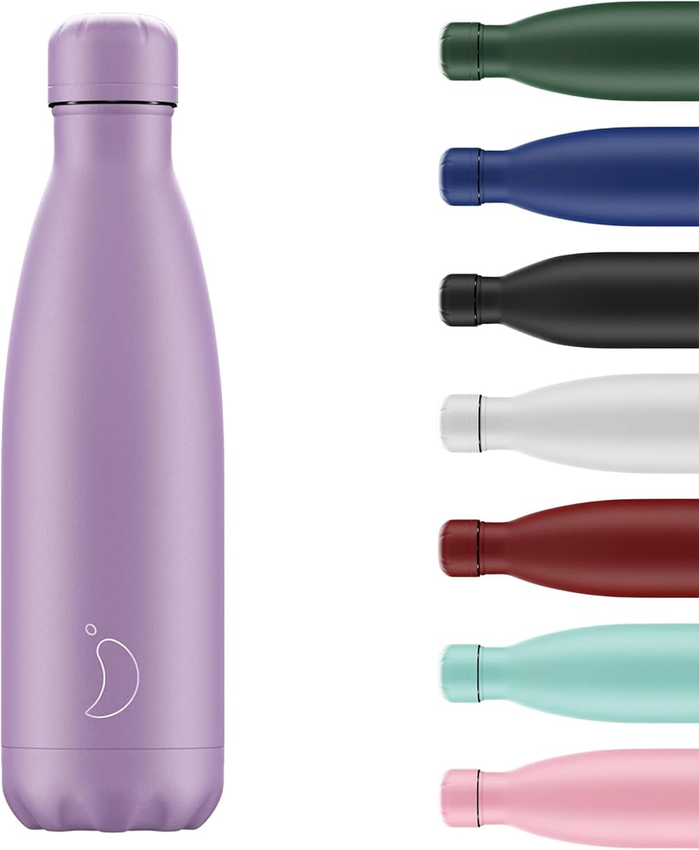 Chilly's Original Water Bottle 500ml Vacuum Insulated Pastel Purple