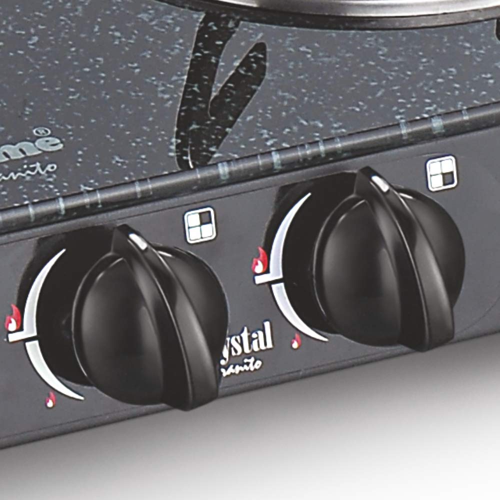 Crystal Glass Top 4 Burner Manual Ignition Gas Stove Sunflame Best