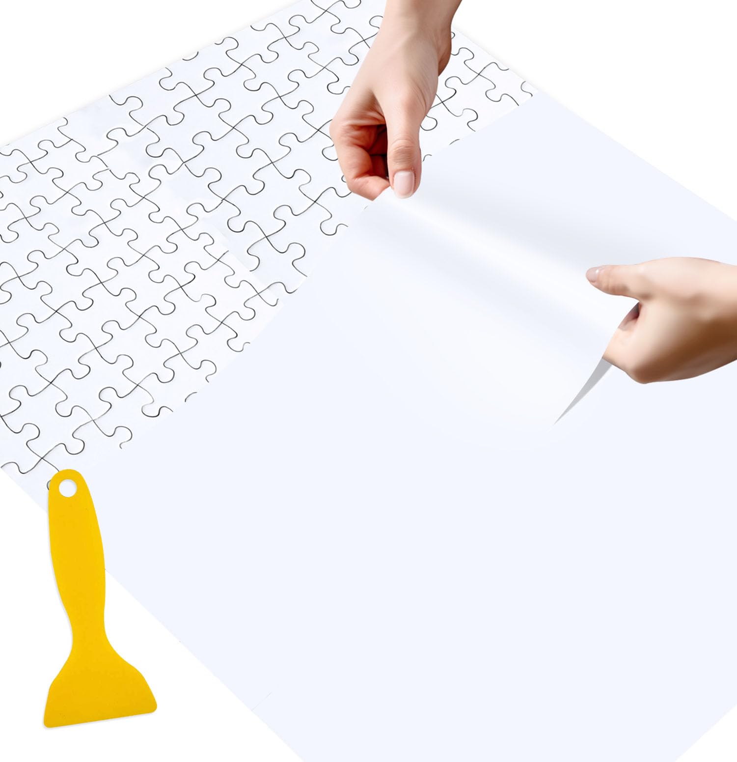 SietDESEO 6 Pieces Puzzle Saver Sheets Peel and