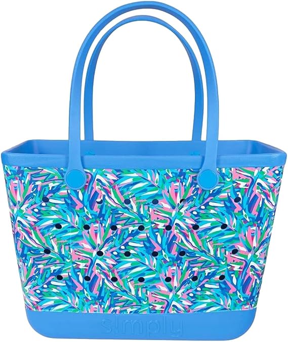 Simply Southern, Large Tote Bag BLUE MULTI NS Clothing