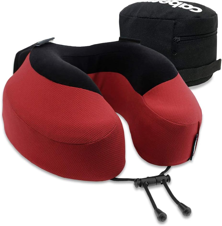 Cabeau Evolution S3 Travel Pillow Straps to Airplane Seat Ensures