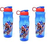 Zak Designs, Inc. [3-Pack] Marvel Spider-Man vs Carnage 30oz Sullivan Sports Water Bottle, BPA-free, Blue/Red, SPCAT410