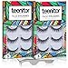 Teenitor 10 Pair Crisscross False Eyelashes Lashes, Nature Looking Fake Eyelashes Set For Women Girls, Comes With Free Fake Eyelash Applicator