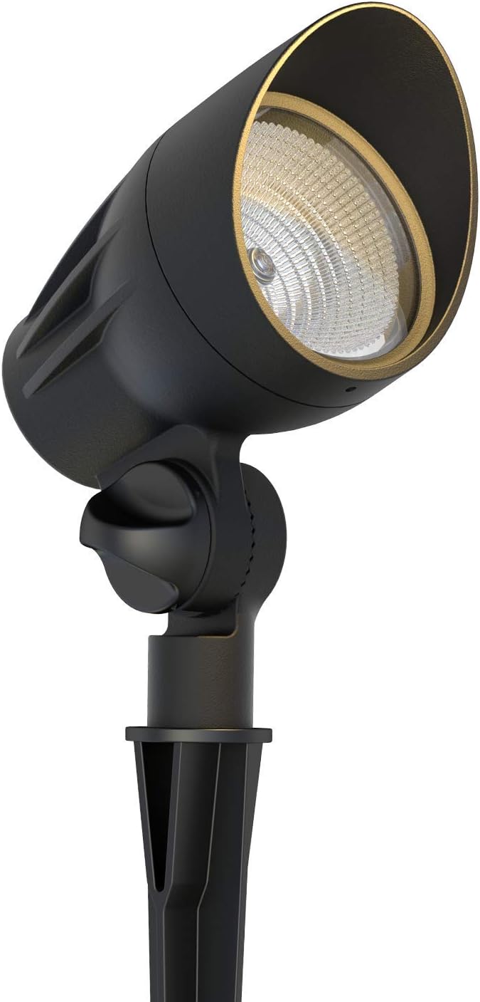 GOODSMANN Landscape Lighting Flood Light Low Voltage Spotlight 50W Halogen with Metal Spike