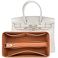 Lckaey Purse Organizer for Hermes birkin bag 25 Felt organizer insert Y013M Pull camel-S