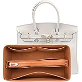 Lckaey Purse Organizer for Hermes birkin bag 35 Felt organizer insert Y013M Pull camel-L