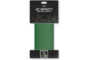 AC Infinity Heavy-Duty Twist Ties, 10m (32.8 ft.) All-Purpose Reusable Green Wire Plant Ties, for Gardening, Plant Support, a