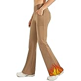 G4Free Fleece Lined Leggings Women Yoga Dress Pants with 4 Pockets Stretchy Work Pants Business Casual 29"/31"/33"