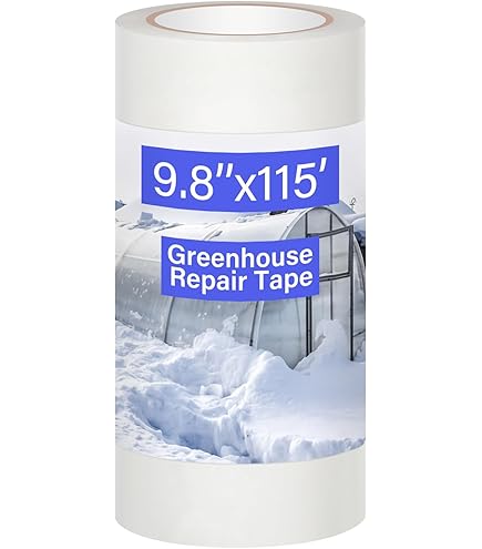 Heavy Duty 6 Mil Greenhouse Repair Tape - 4" X 108' Clear, UV Resistant, For Sealing Holes In Greenhouse Covers & Tarps