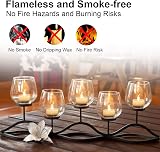Jialine 12 Pack Flameless LED Tea Lights Warm Flickering Battery Candles view 5
