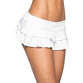 Mapale by Espiral Women's Flirty Double Layered Ruffle Mini Skirt