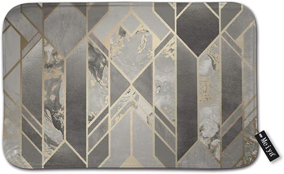 Alfombra de baño antideslizante de espuma de coral, mármol líquido