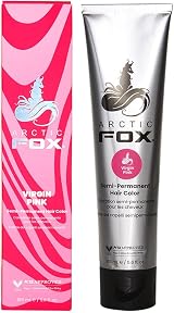 Arctic Fox 100% Vegan Hair Colour Virgin Pink 165 ml Semi-Permanent view 7