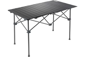 ENAVANT Aluminum Portable Folding Camping Table with Carrying Bag Included, Ideal for Camping, Fishing, Picnics (X-Large)
