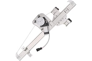 Obaee 741-388 Rear Driver Side Power Window Lift Regulator with Motor Compatible with 2007-2013 Chevy Silverado/GMC Sierra 1500/ 2500HD/ 3500HD Extended Cab Pickup