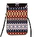 KISS GOLD(TM) Women's Folk Style Mini Shoulder Bag Cellphone Pouch(Black)