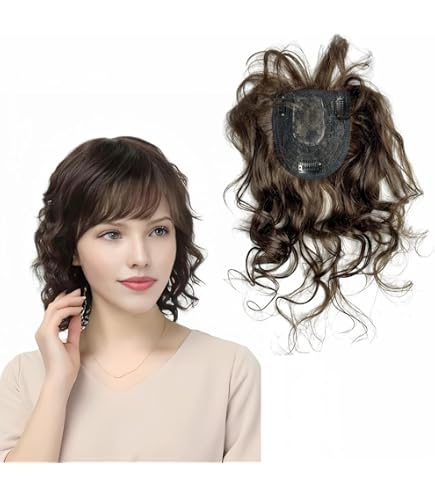 Amazon.com : Ms Taj 11 Inch Short Wavy Hair Topper for Women  display picture 1