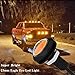 YINTATECH 10x Eagle Eye LED Bulbs 9W 12V Bumper Power Wheel Front Grill Light Truck Motorcycle Daytime Running DRL DIY Lighting Kit (23mm, Amber)