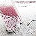 VEGO Case Compatible with iPhone 7 iPhone 8, New Soft Bumper Liquid Glitter Full Protection Case with Diamond Shape Moving Glitters for Apple iPhone 7 (2016) / iPhone 8 (2017) (Rose Gold)