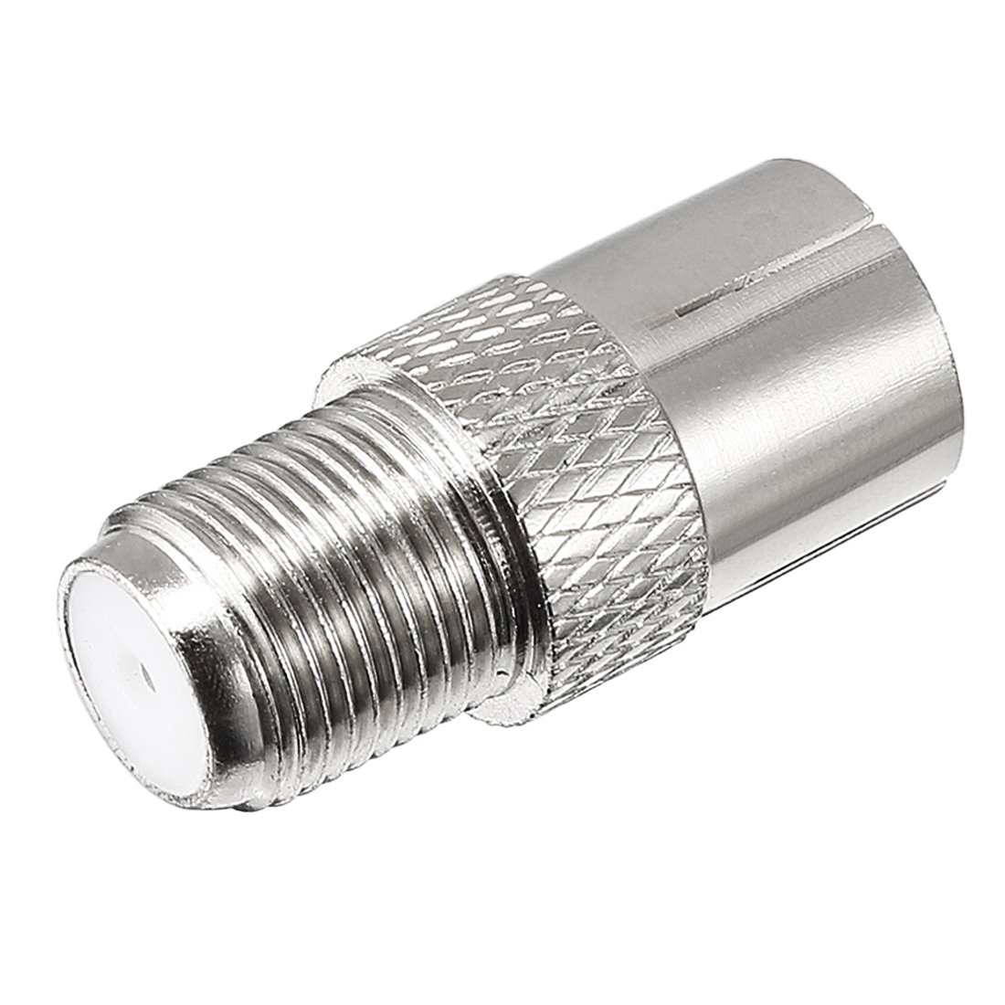 sourcing map Silver Tone BSP F Female to PAL Female Jack Adapter Connector, 1pc BSP F Female to PAL Female