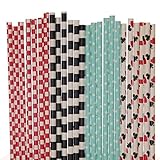 Alice in Wonderland Paper Straw Mix (25)