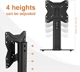 GRIFEMA Universal TV Stand 17-43 In Swivel 30° 4 Levels 8mm Glass Black view 4