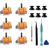 HGamyox TMR Electromagnetic Joysticks Replacement for DualSense PS5 Controller, 3D Analog Joysticks Thumbsticks with Screwdriver for Playstation 5 Repair Part Tool Kit