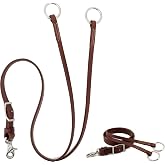 Jeereal Western Leather Horse Training Fork,Girth Attachment,1"x28" Edit