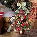shine4FUN Mini Tabletop Christmas Tree 20in Artificial Small Christmas Tree with Cones and Battery Operated 8 Modes LED String Lights Little Christmas Tree Mini Christmas Tree for Home Office Decor