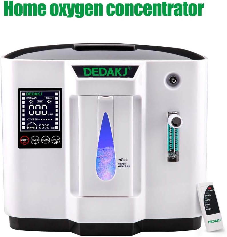 6 Liter Adjustable Household Oxygen Production Touch Screen Display/Negative Ion Function Oxygen System, Purity 93% Oxygen Machin