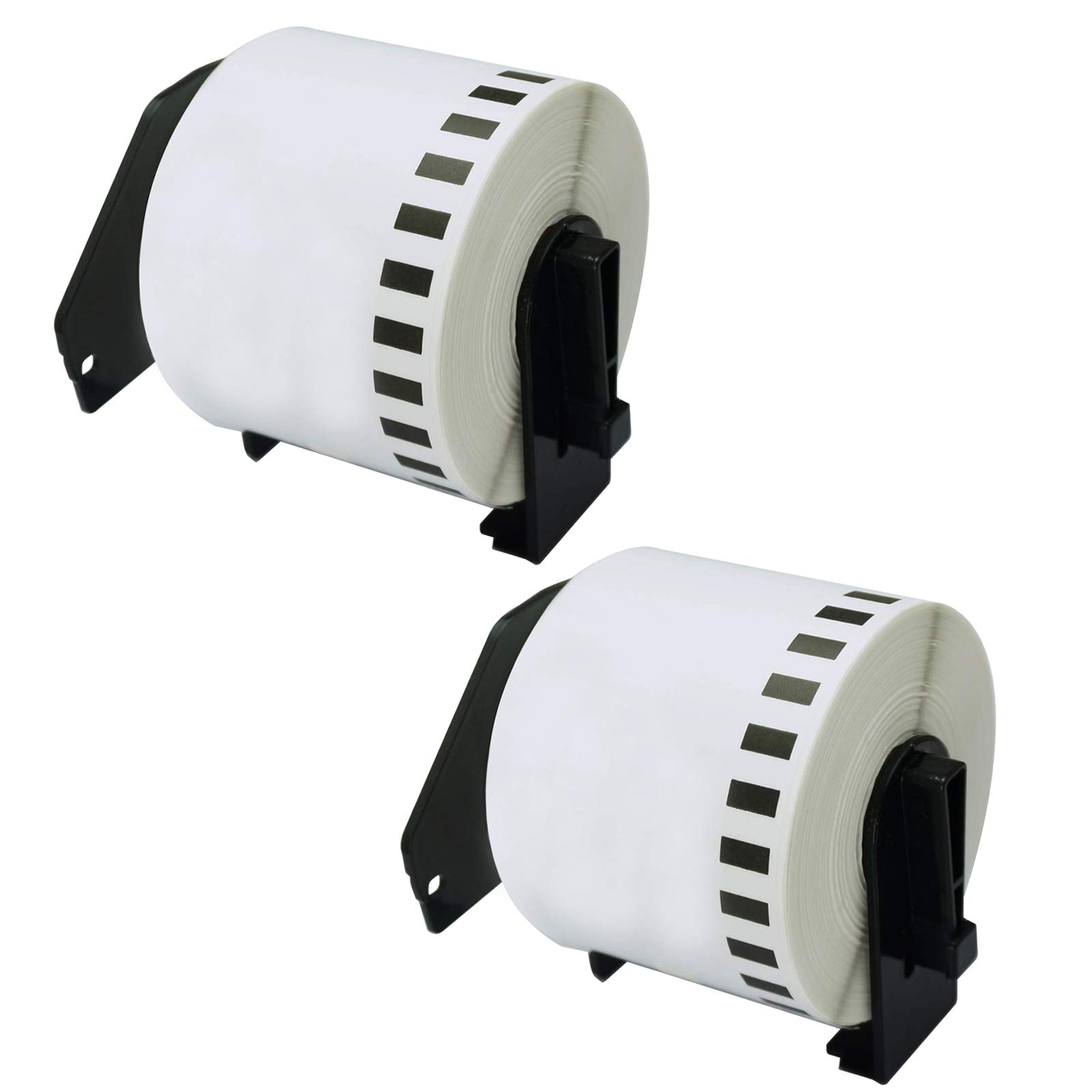 Compatible for Brother DK-22205 Label Printers – 62mm x 30.48m Continuous Paper Labels, Black on White, for QL-500, QL-700, QL-710W, QL-800, QL-810W, QL-820NWB, QL-1050