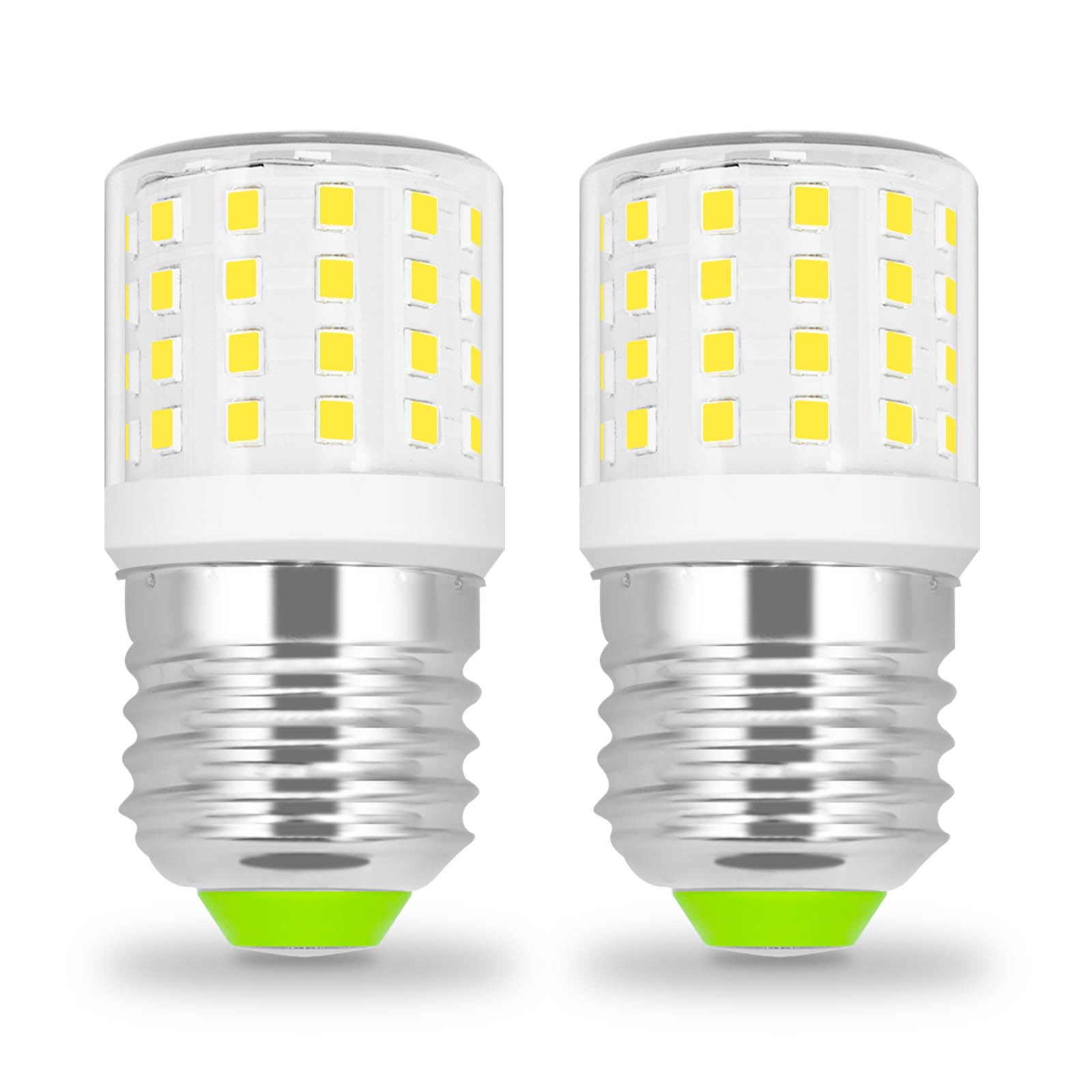 BROLSKUN E27 Screw LED Bulb 4W Equivalent 40 Watt Edison Screw Daylight White 600lm Small Corn Bulb for Dsek Lamp Reading Light Wall Light 5000k Non-dimmable(2-Pack)