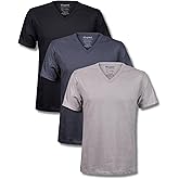 Kingsted V-Neck T-Shirts for Men - Royally Comfortable - Super Soft Premium Fabric - Well-Crafted Classic Fit - Bundle & Save