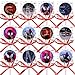 Spiderman Lollipops into the Spider-Verse Movie Suckers Party Favors - Supplies Decorations with Red Ribbon Bows Party Favors -12 pcs