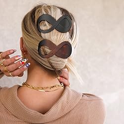 French Concord Flat Hair Clips - 6PCS Curved Hair