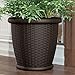 Suncast Willow Resin Wicker Planter - Set of 2