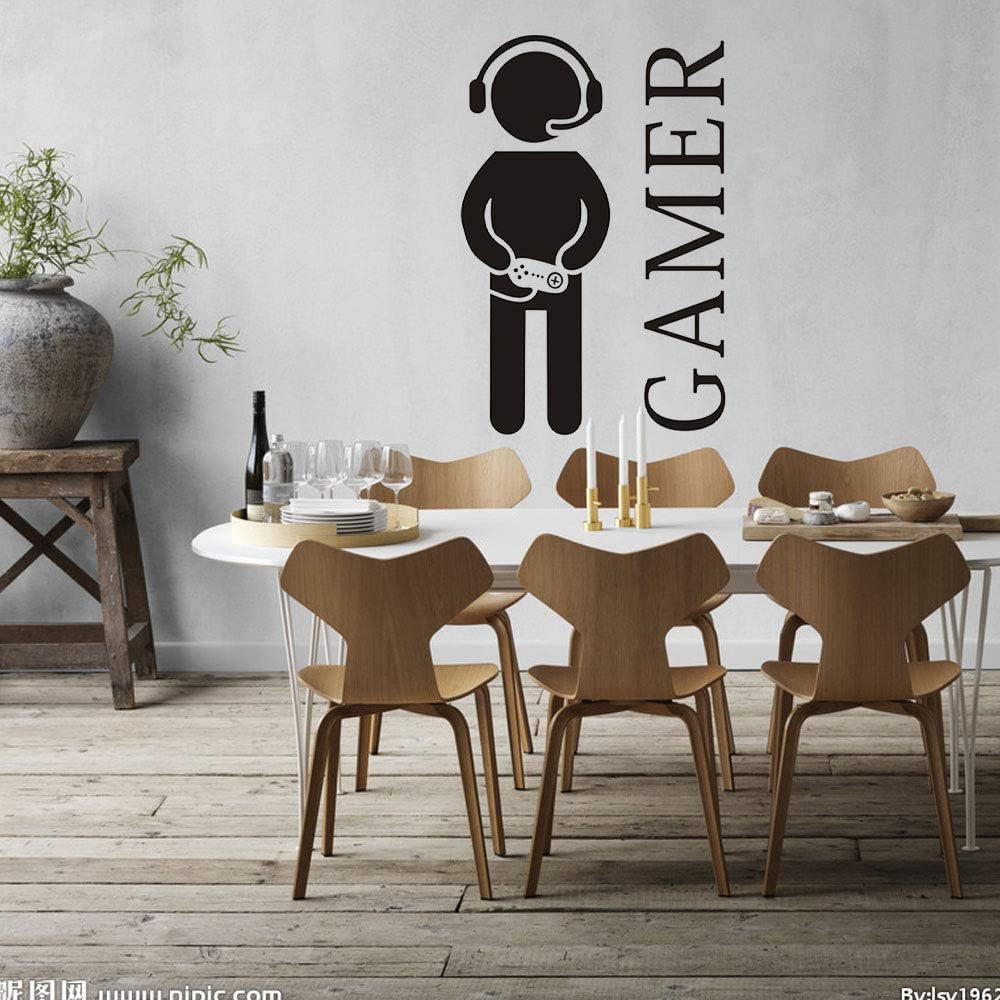 CHULAI Gamer with Controller Wall Decal, Boy Gamer Wall Stickers Murals - Image 4